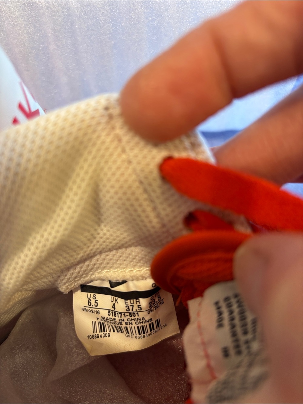 Nike Orange Suede Mid-Top Sneakers - Picture 5 of 5